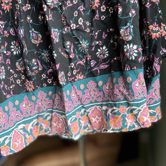 LA Hearts Peek a boo off shoulders top floral   sz S - Picture 5 of 6